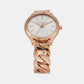 Female Runway Rose Gold Analog Stainless Steel Watch MK7473