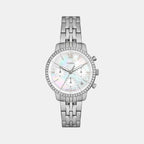 Neutra Women Quartz White Dial Chronograph Stainless Steel Watch ES5357