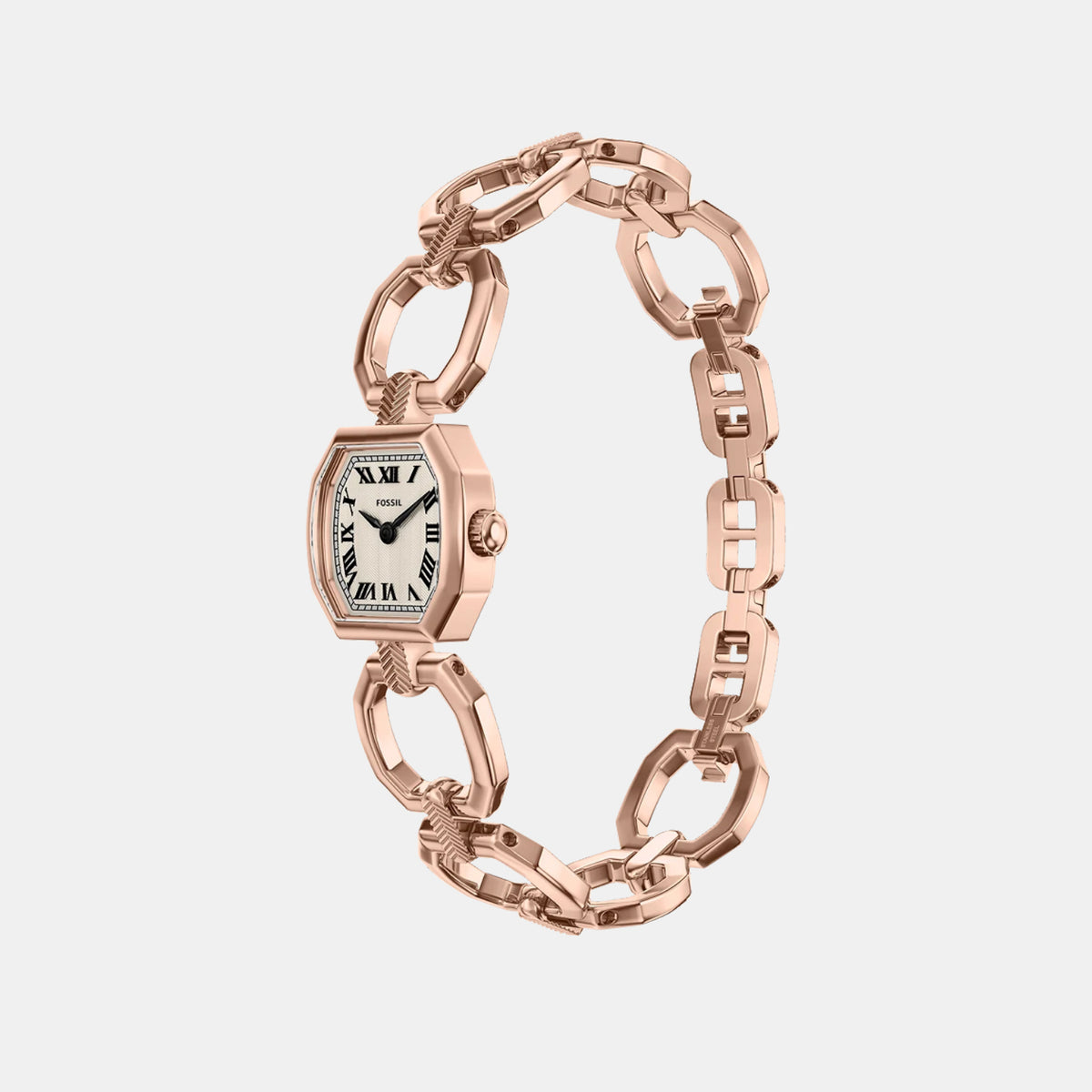 Harlow Women Quartz Cream Dial Analog Stainless Steel Watch ES5484