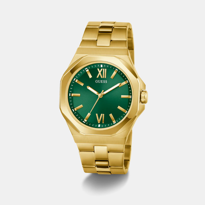 Guess Round Green Analog watch