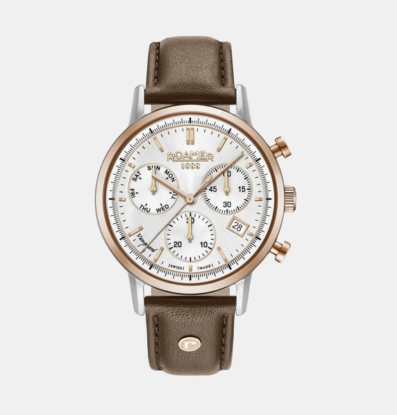 Male Silver Chronograph Brass Watch 975819 49 15 09