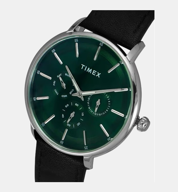 Timex green 2025 face watch
