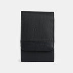 Black Leather Single Watch Pouch Organizer