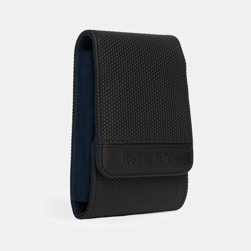 Black Leather Single Watch Pouch Organizer