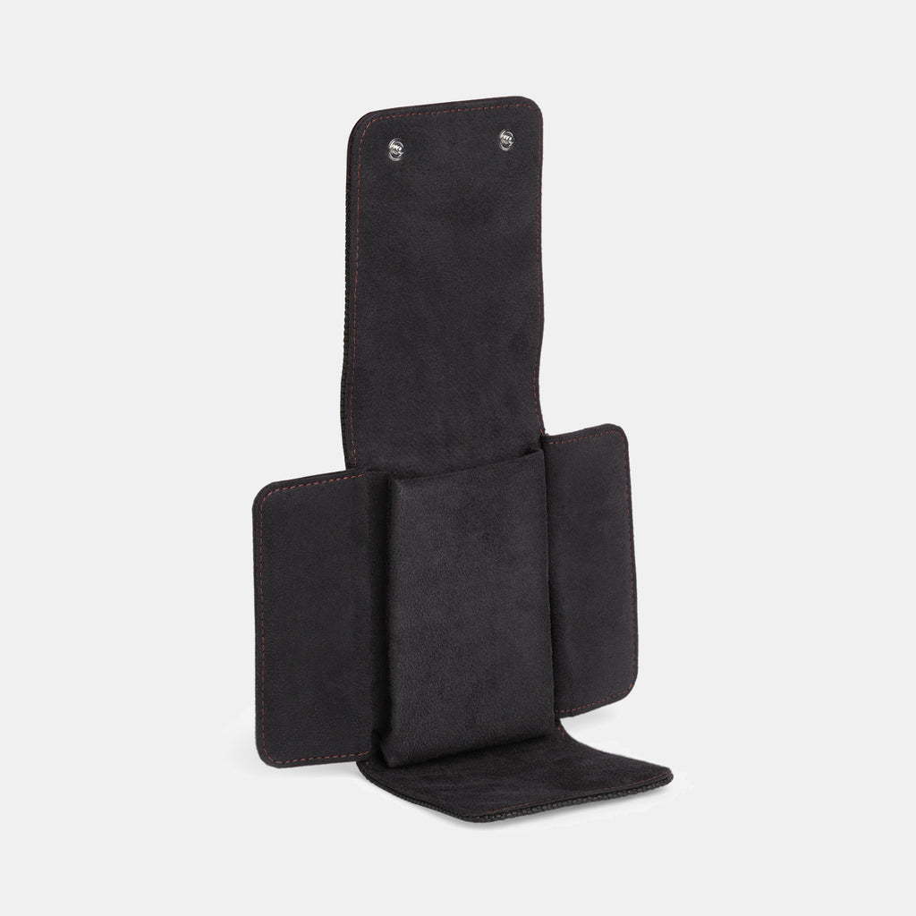 Brown Leather Single Watch Pouch Organizer