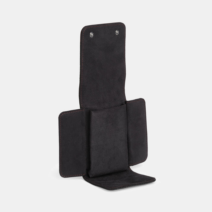 Brown Leather Single Watch Pouch Organizer