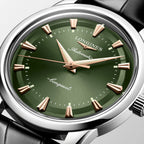 Conquest Men Automatic Green Dial Analog Leather Watch L16504022