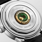 Conquest Men Automatic Green Dial Analog Leather Watch L16504022