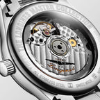 Women Automatic Orange Dial Analog Stainless Steel Watch L23574086