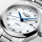 Master Women Automatic White Mother Of Pearl Dial Analog Stainless Steel Watch L24494876