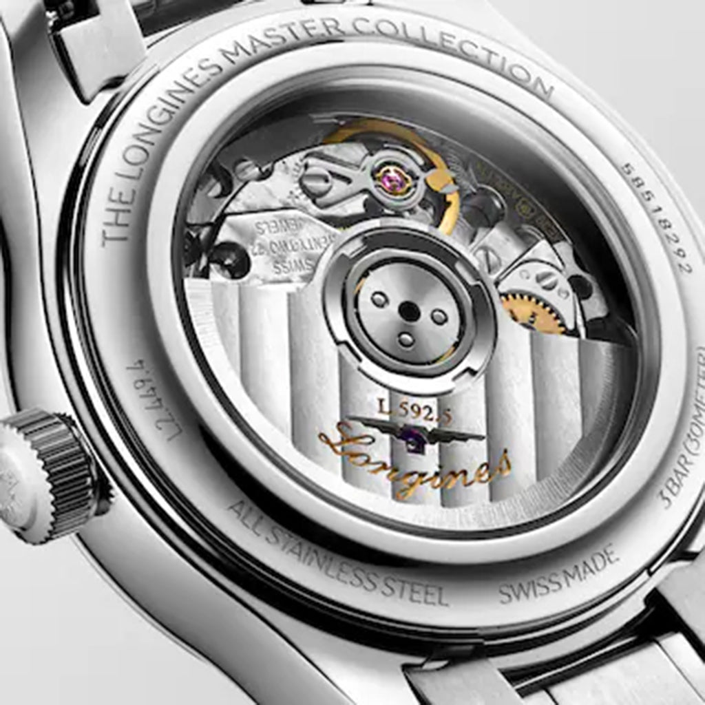 Master Women Automatic White Mother Of Pearl Dial Analog Stainless Steel Watch L24494876