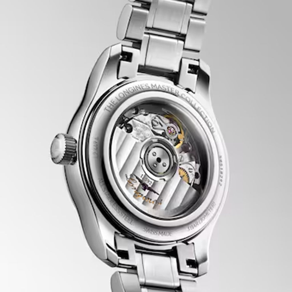 Master Women Automatic White Mother Of Pearl Dial Analog Stainless Steel Watch L24494876