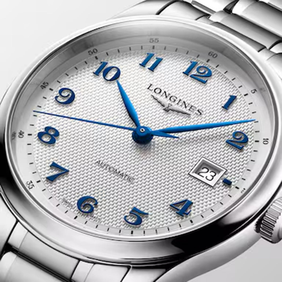 Master Men Automatic Silver Dial Analog Stainless Steel Watch L29504736
