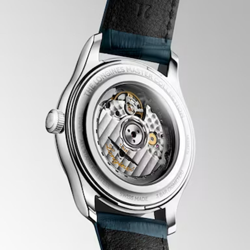 Master Men Automatic Blue Dial Analog Leather Watch L29504932