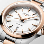 Conquest Women Quartz White Dial Analog Stainless Steel Watch L33503187