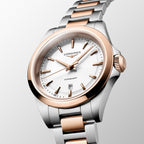 Conquest Women Quartz White Dial Analog Stainless Steel Watch L33503187