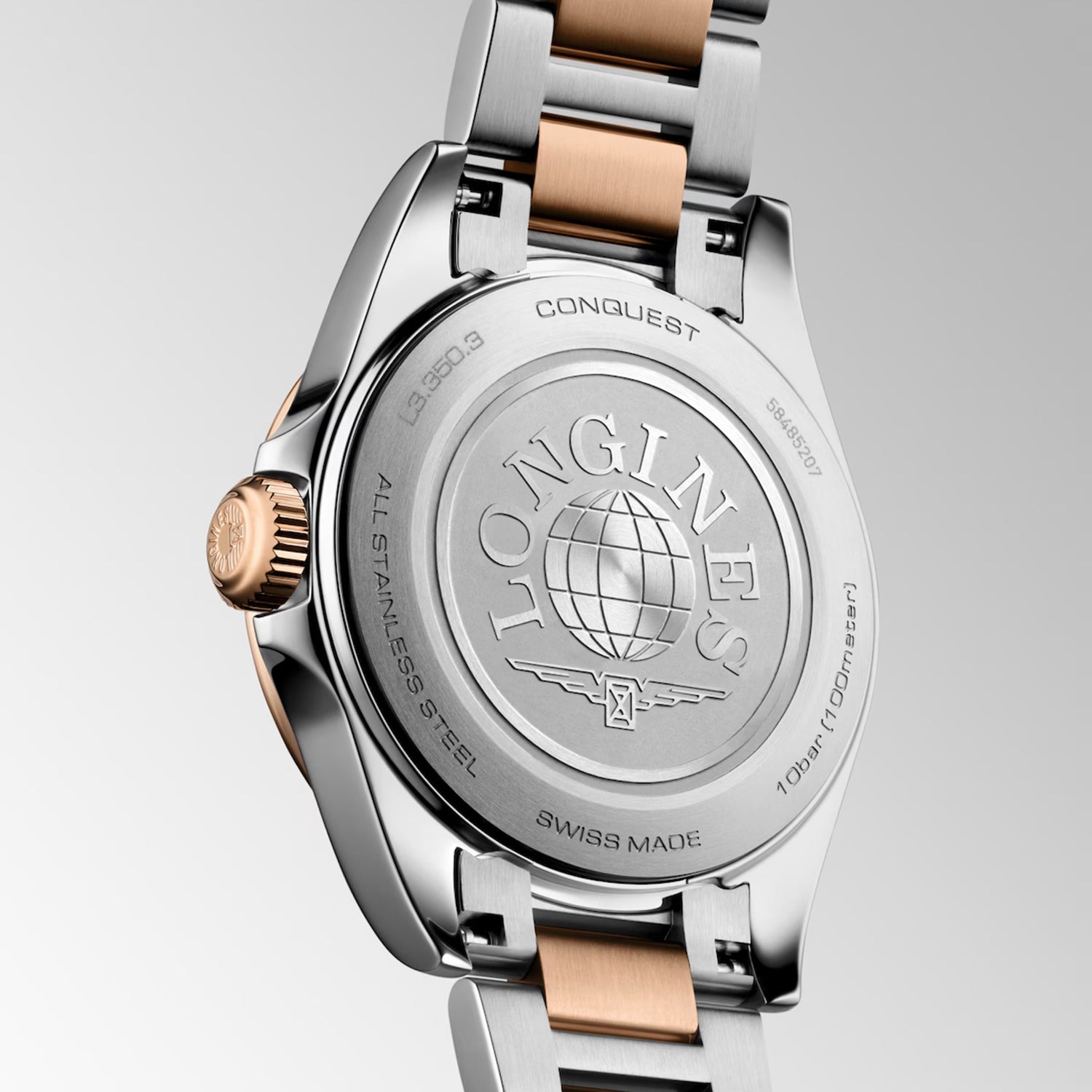 Conquest Women Quartz White Dial Analog Stainless Steel Watch L33503187