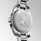 Conquest Women Quartz Lavender Dial Analog Stainless Steel Watch L33504026
