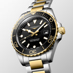 Hydroconquest Men Quartz Black Dial Analog Stainless Steel Watch L37693567