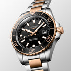 Hydroconquest Men Quartz Black Dial Analog Stainless Steel Watch L37693587