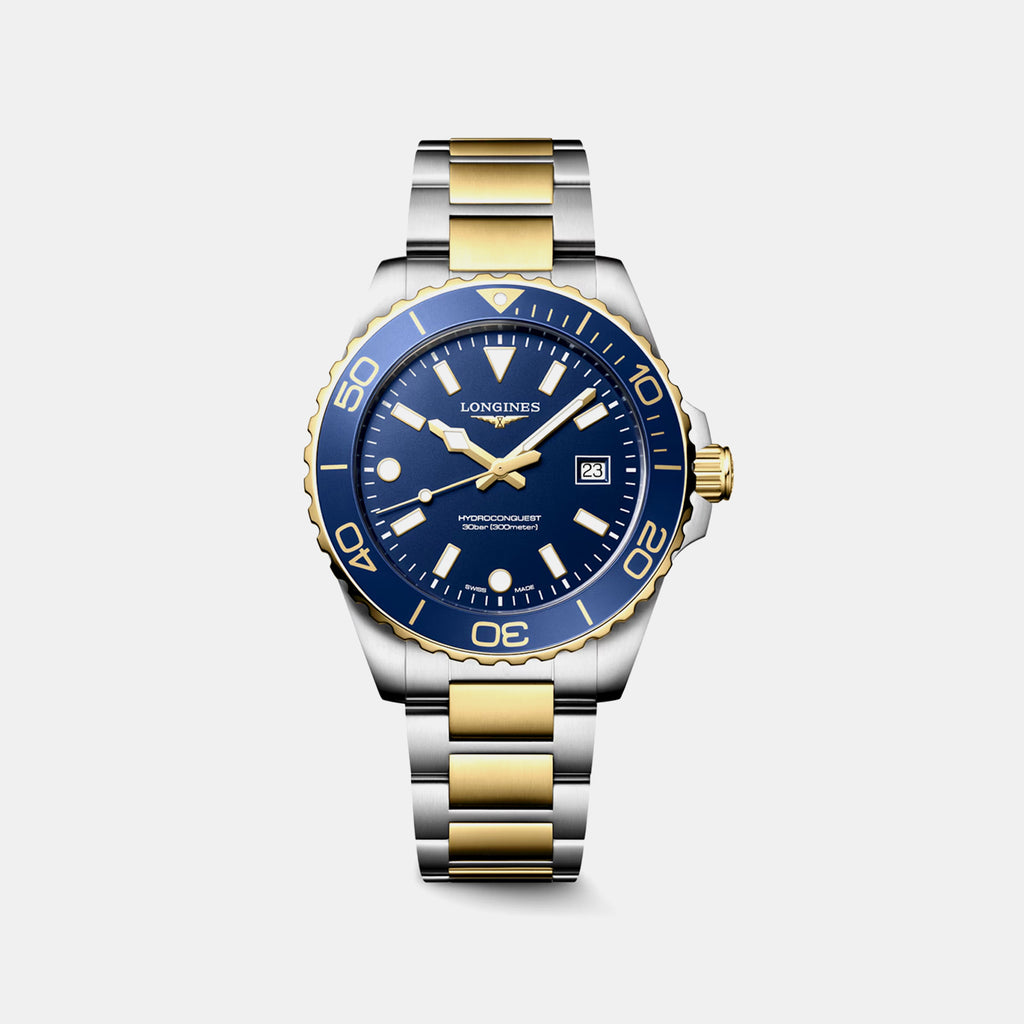Hydroconquest Men Quartz Blue Dial Analog Stainless Steel Watch L37693967