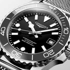Hydroconquest Men Automatic Black Dial Analog Stainless Steel Watch L37794706