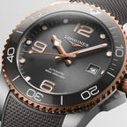 Hydroconquest Men Automatic Grey Dial Analog Leather Watch L37813789