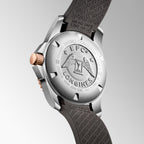 Hydroconquest Men Automatic Grey Dial Analog Leather Watch L37813789