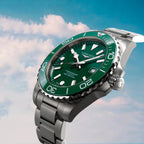 Hydroconquest Men Automatic Green Dial Analog Stainless Steel Watch L37884066