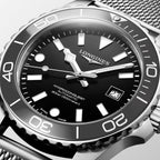 Hydroconquest Men Automatic Black Dial Analog Stainless Steel Watch L37884706