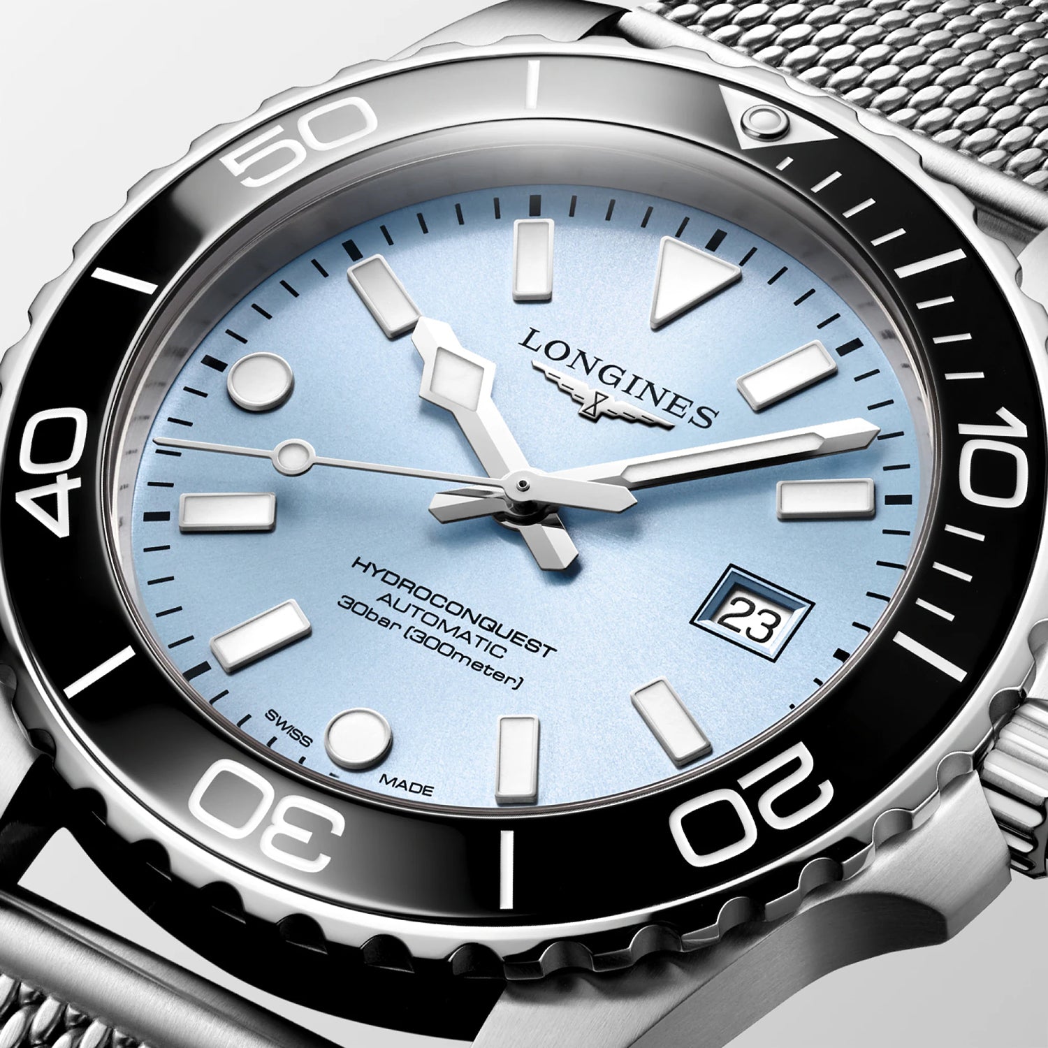Hydroconquest Men Automatic Blue Dial Analog Stainless Steel Watch L37884996