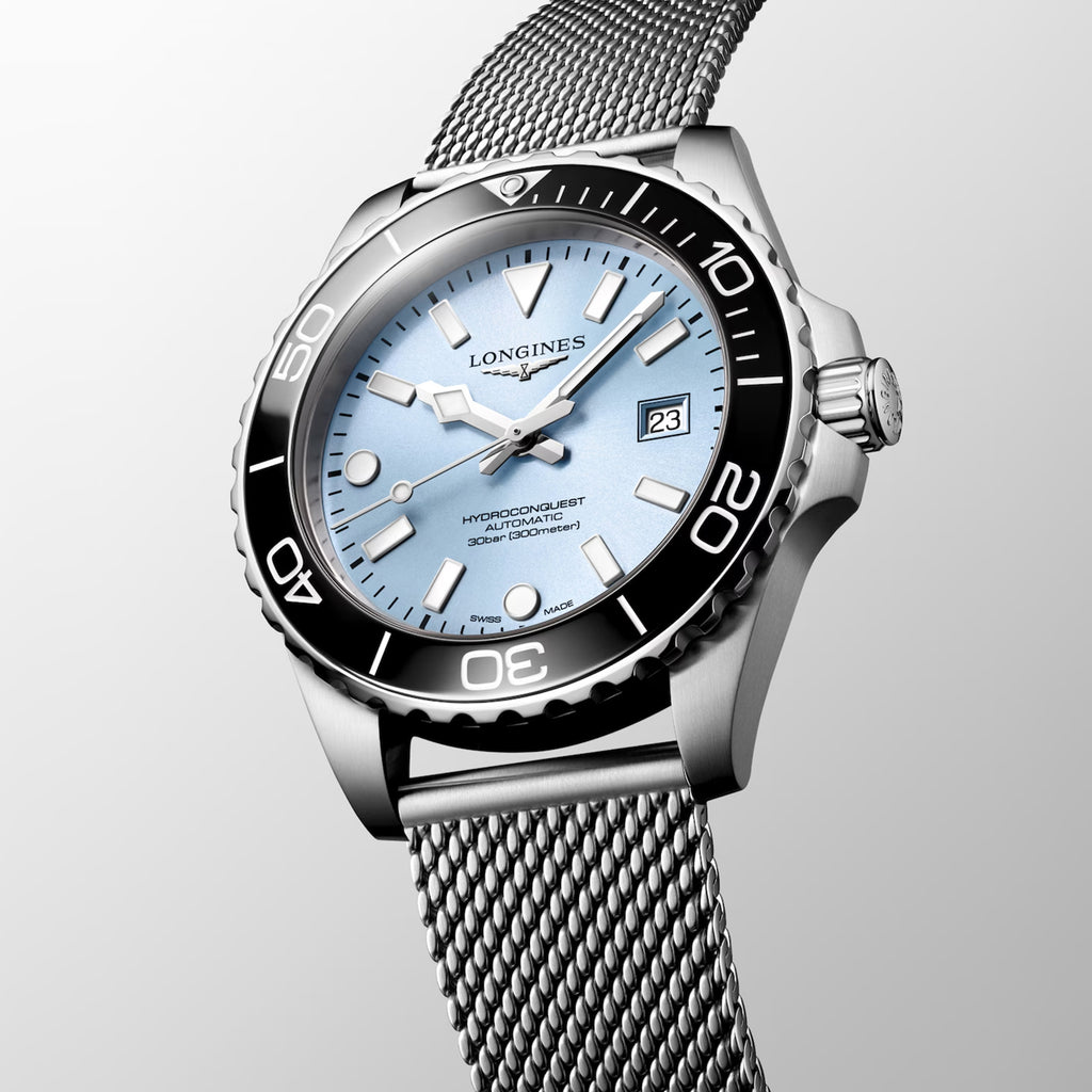 Hydroconquest Men Automatic Blue Dial Analog Stainless Steel Watch L37884996