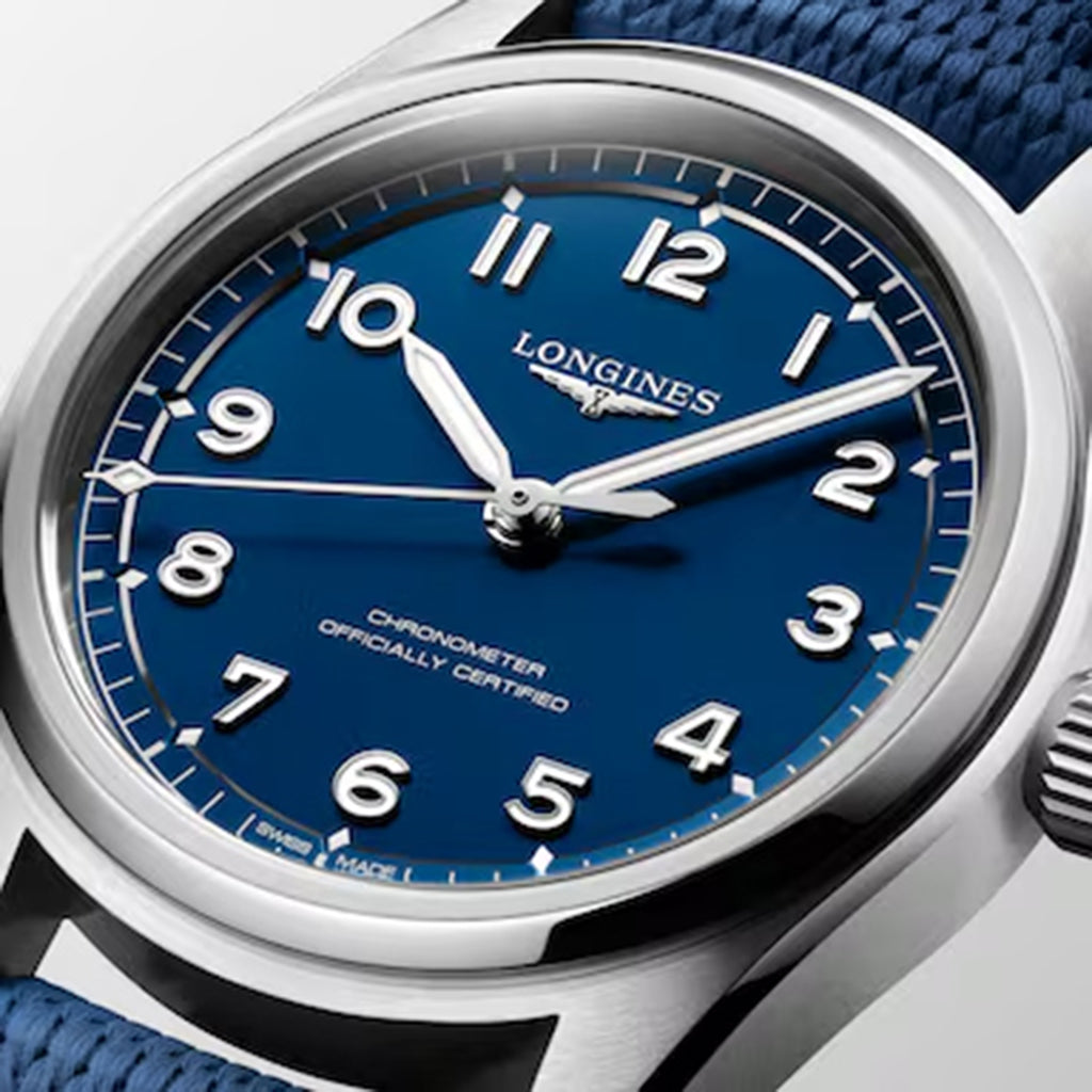 Spirit Men Automatic Blue Dial Analog Rubber Watch L38094939