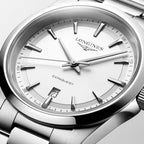 Conquest Men Quartz White Dial Analog Stainless Steel Watch L38604126