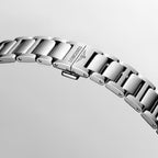 Conquest Men Quartz White Dial Analog Stainless Steel Watch L38604126