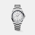 Conquest Men Quartz White Dial Analog Stainless Steel Watch L38604126