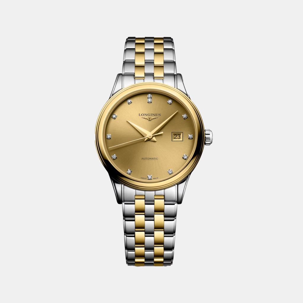 Flagship Classic Women Automatic Gold Dial Analog Stainless Steel Watch L43743387