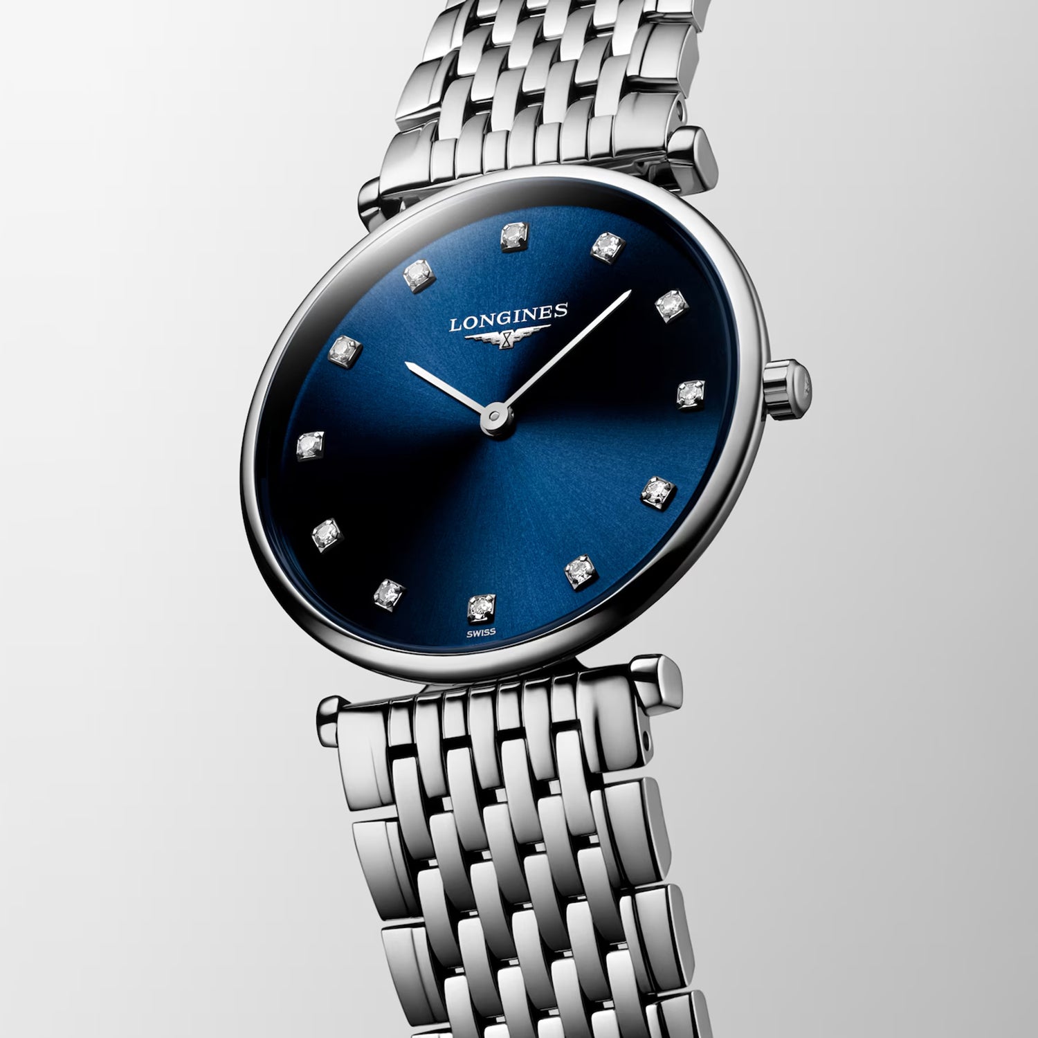 La Grande Classique De Women Quartz Blue Dial Analog Stainless Steel Watch L45124976