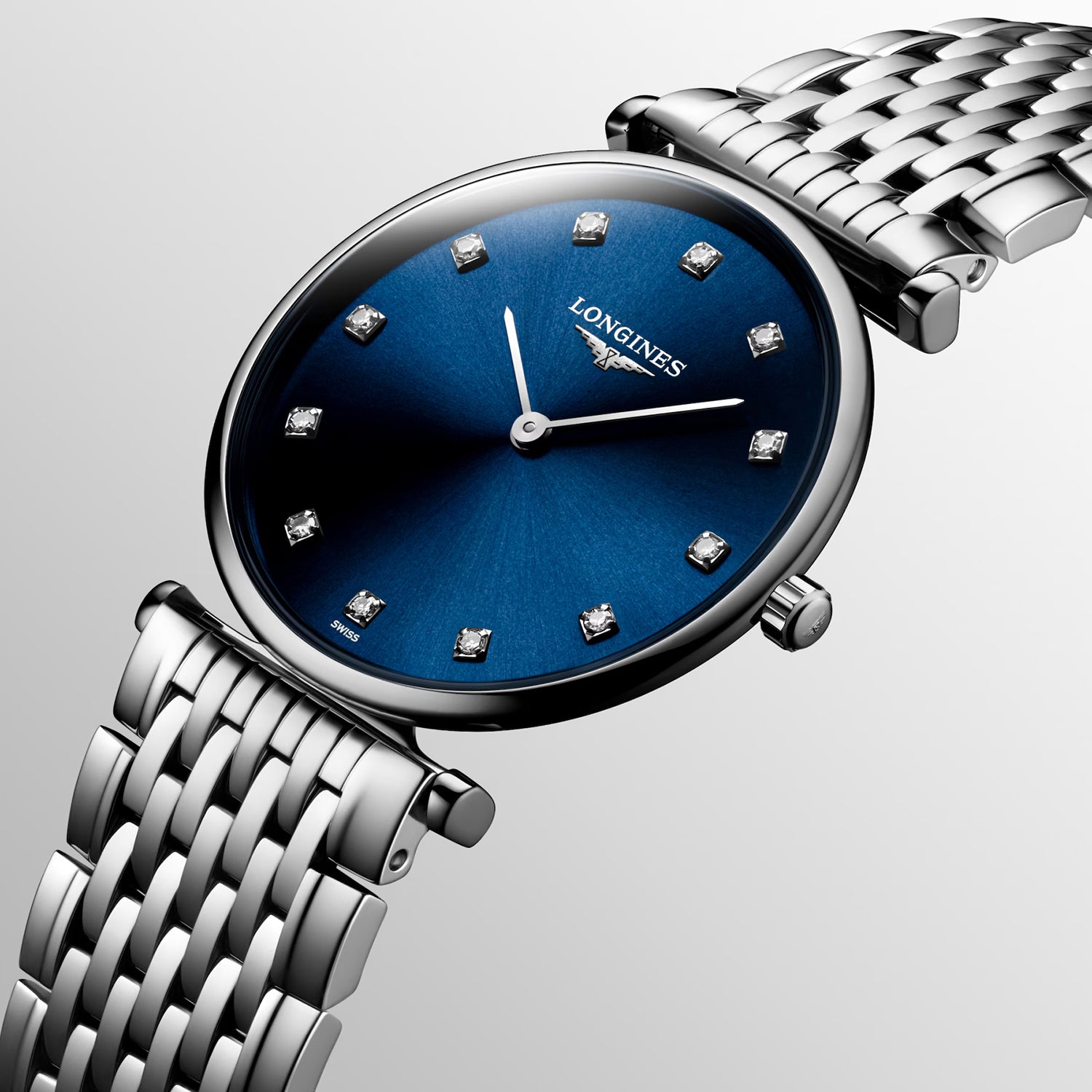 La Grande Classique De Women Quartz Blue Dial Analog Stainless Steel Watch L45124976