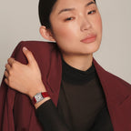 Mini Dolcevita Women Quartz Silver Dial Analog Leather Watch L52004715