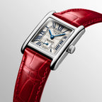 Mini Dolcevita Women Quartz Silver Dial Analog Leather Watch L52004715