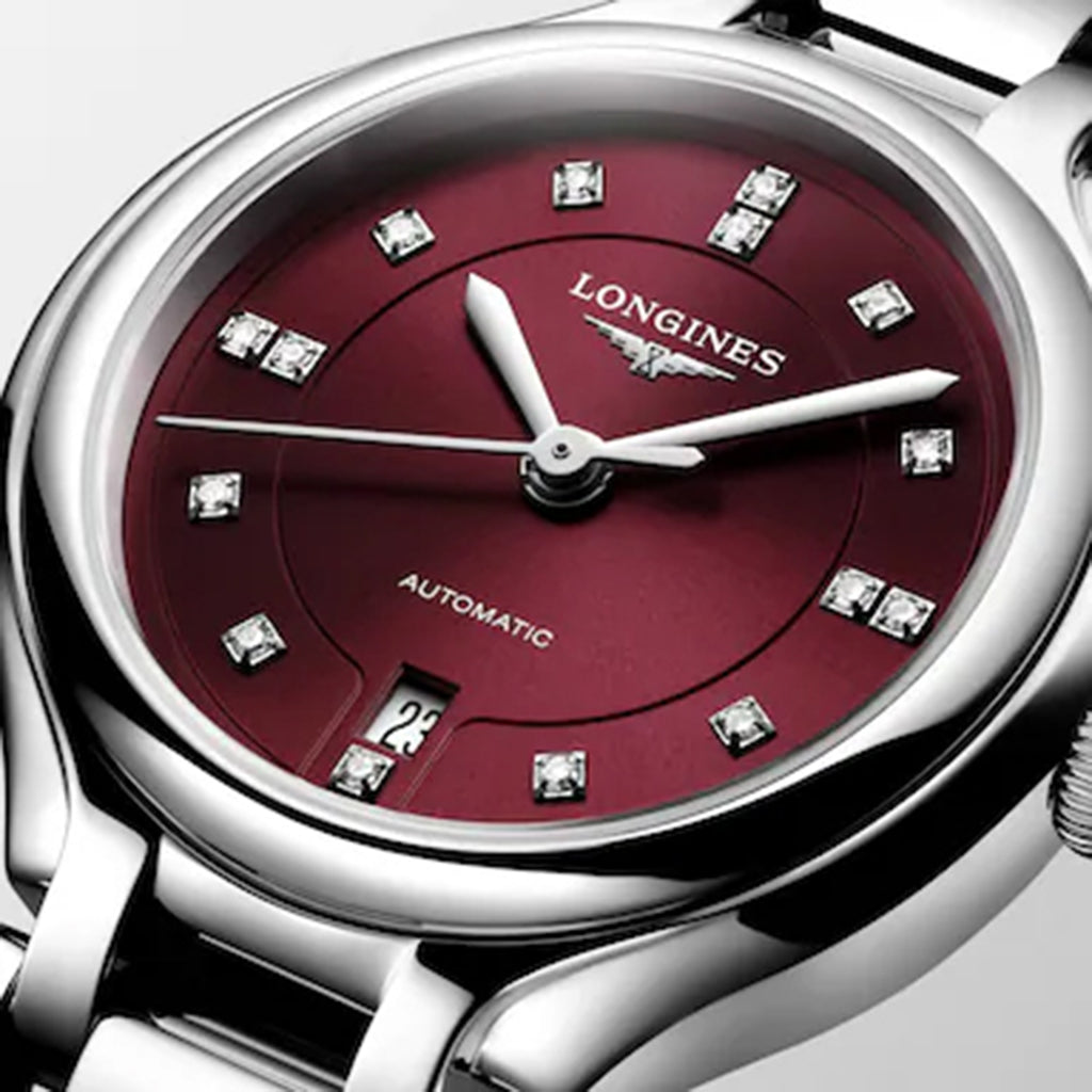 Primaluna Women Automatic Maroon Dial Analog Stainless Steel Watch L81234676