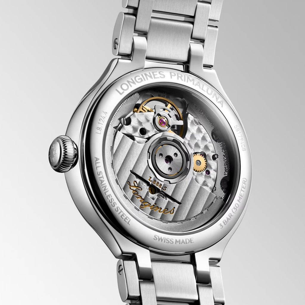Primaluna Women Automatic Mother Of Pearl Dial Analog Stainless Steel Watch L81244076