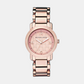 Female Rose Gold Analog Stainless Steel Watch MK3159