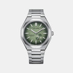 Zenshin Men Automatic Green Dial Analog Titanium Watch NK5020-58X