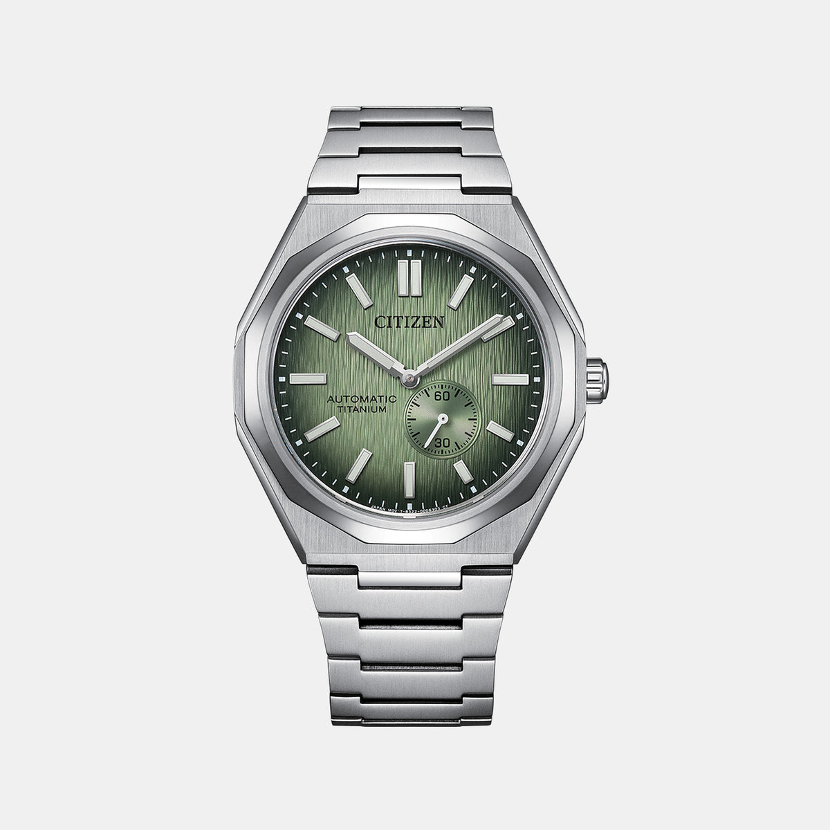 Zenshin Men Automatic Green Dial Analog Titanium Watch NK5020-58X