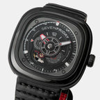 P Series Unisex Automatic Black Dial Analog Silicone Watch P3C/06
