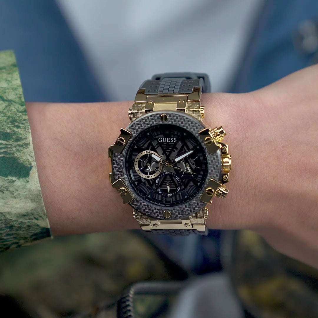 Guess Round Quartz Analog Men watch