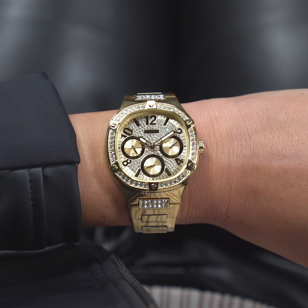 Guess 40 mm Gold Quartz watch