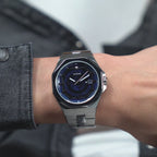 Men Quartz Blue Dial Analog Stainless Steel Watch GW0573G1